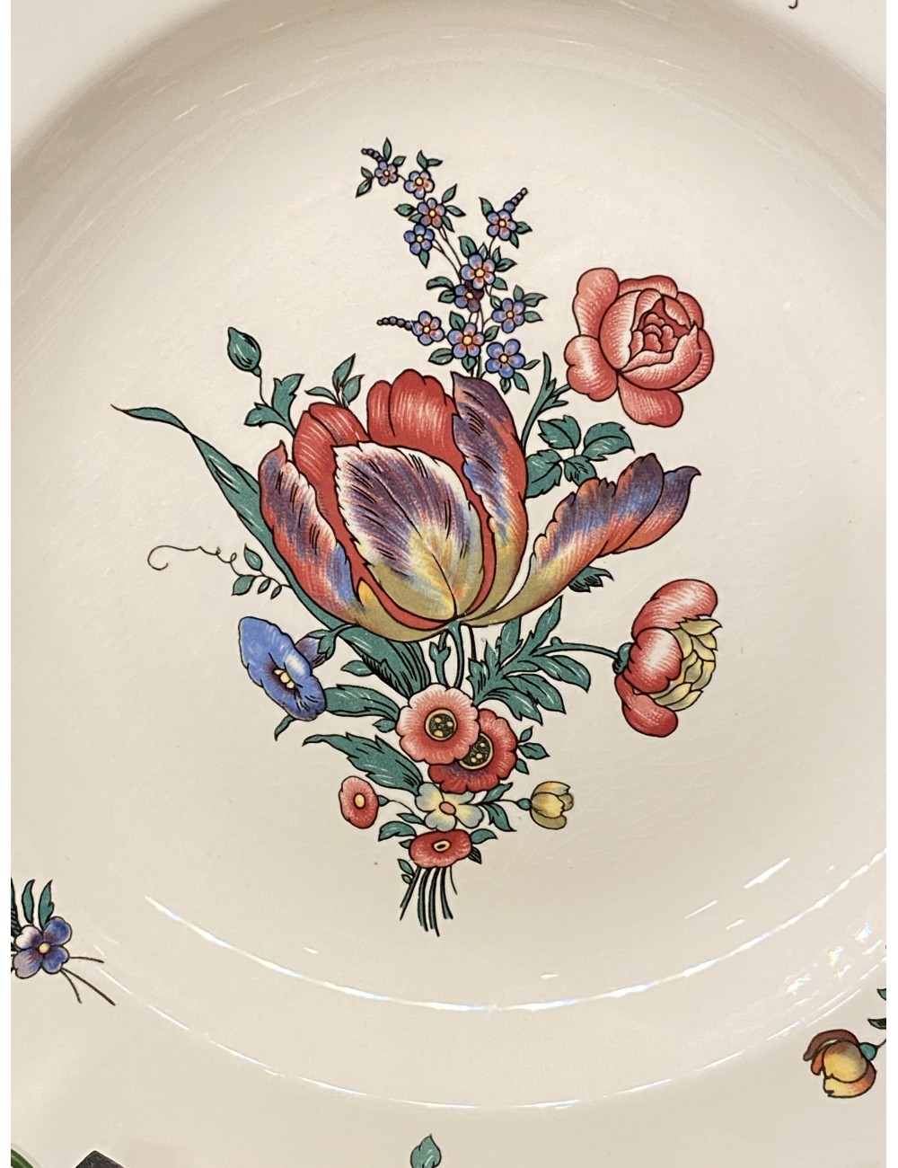 Plate, deep / soup plate / pasta plate - Villeroy & Boch Mettlach - décor ALT  STRASSBURG / ALT STRAßBURG