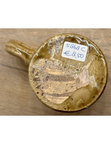 Bierpul - handgemaakt door A. Noseda uit Kuurne - gemerkt binnenin bodem - lichtbruin model