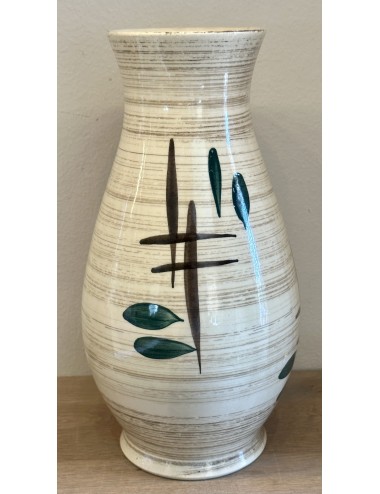 Vaas - Bay Keramik - Made in Germany - uitgevoerd in bruin en groen abstract deco