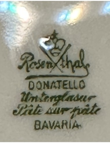 Suikerpot - groter model - Rosenthal Bavaria - model DONATELLO - décor BLAUWE KERS / BLAUE KIRSCHE