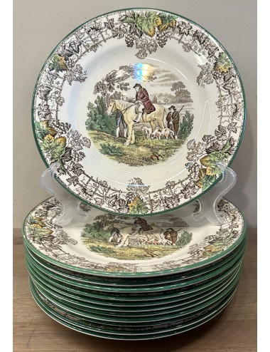 Dinner plate - round model - Copeland Spode England - décor SPODE'S BYRON in multi-colored design
