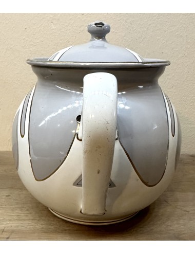 Teapot - enamel - Gebrüder Bing (from Nürnberg, G.B.N. Bavaria) - beautiful Art Nouveau