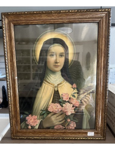Picture in frame depicting Therese of Lisieux / Saint Therese de Lisieux
