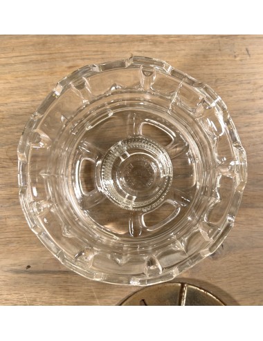 Tealight - Verkade Waxine - round model made of heavy glass with chrome lid