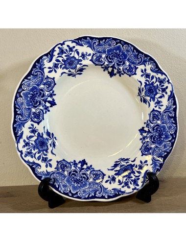 Deep plate / Soup plate / Pasta plate - B.F.K. (Boch Frères Keramis) - décor DORDRECHT executed in blue