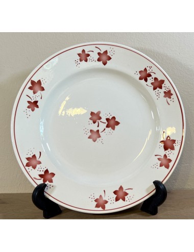 Dinner plate / Dinner plate - Boch - shape MERCURE - decor executed in red