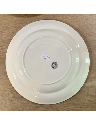 Dinner plate - Boch - shape MERCURE - décor executed in red