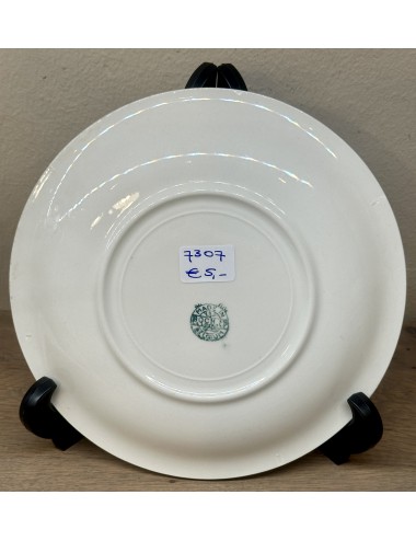 Breakfast plate / Dessert plate - Boch - décor ATOMIC executed in gray-blue