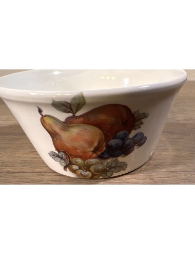 Fruit bowl / Bowl - Boch - wide flared model with image of blueberries/pears/grapes