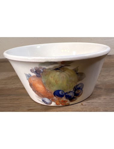 Fruit bowl / Bowl - Boch - wide flared model with image of blueberries/apple/?