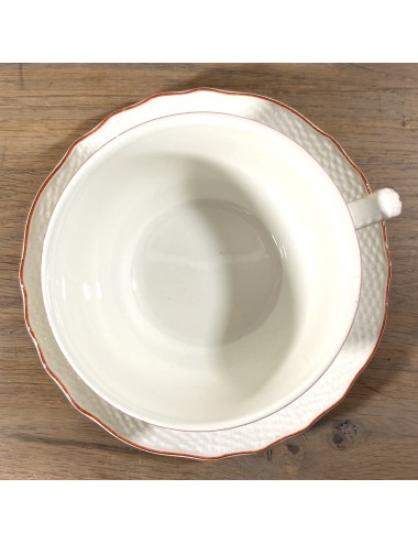 Soup bowl / Soup mug / Chocolate bowl - Boch - décor RHODES - shape OSIER