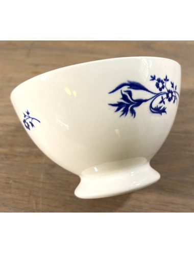 Bowl / Finger bowl - unmarked - décor with blue flowers