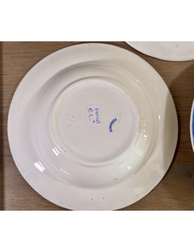 Deep plate / Soup plate / Pasta plate - Societe Ceramique Maestricht - décor FERNANDE executed in bright blue color