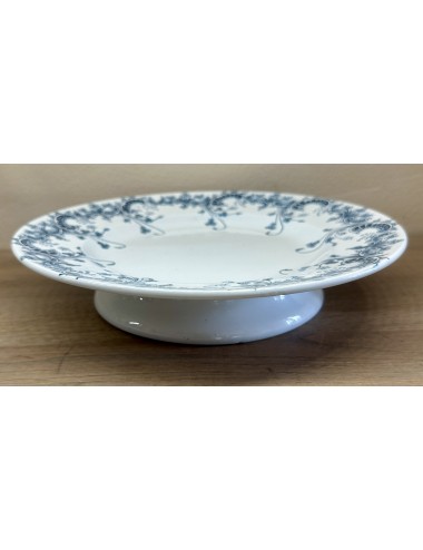 Tazza / Presentation dish - Saint Amand Hamage - décor BYZANTIN executed in petrol blue