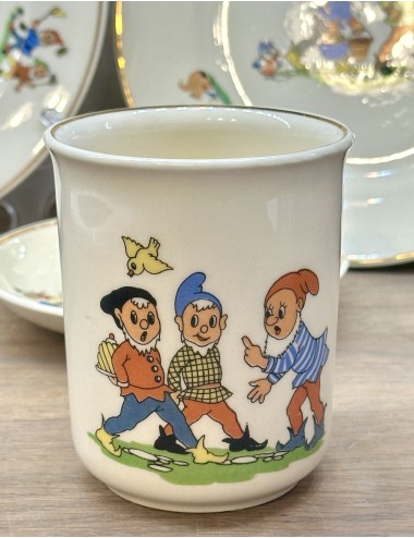 Breakfast set / Dinner set - 5 piece children's dinner set - unmarked but very likely Petrus Regout - décor with gnomes