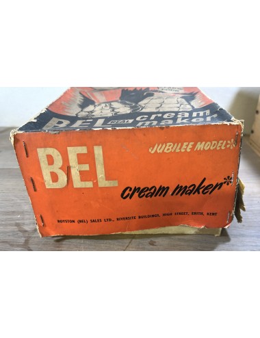 Cream Maker / Clotted Cream Maker - Royston (Bel) Jubilee Model - geel bakelieten bovenstuk