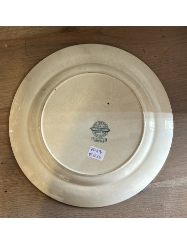 Plate / Bowl - large model - E.B. & J.E.L. Burslem - décor ETRURIA executed in petrol