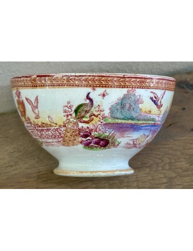 Bowl / Finger bowl - Boch - décor JARDIN with multicoloured lustre