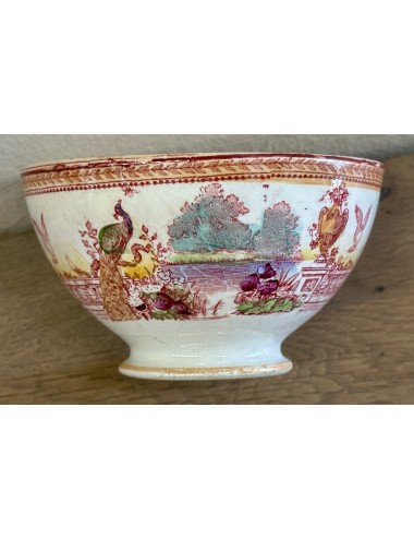 Bowl / Finger bowl - Boch - décor JARDIN with multicoloured lustre