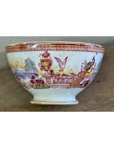 Bowl / Finger bowl - Boch - décor JARDIN with multicoloured lustre