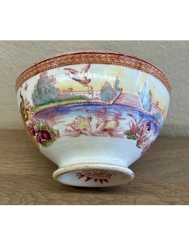 Bowl / Finger bowl - Boch - décor JARDIN with multicoloured lustre