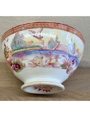 Bowl / Finger bowl - Boch - décor JARDIN with multicoloured lustre