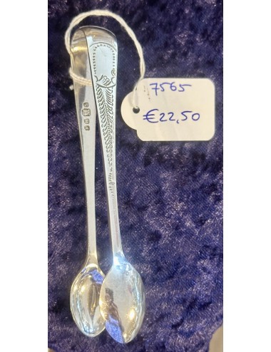 Sugar tongs - with silver markings