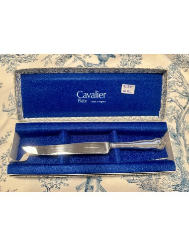 Cake Knife - Cavalier Plate, made in England (Sheffield) - handle silver-plated