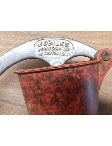 Cream Maker / Clotted Cream Maker - Jubilee Model - dark red marbled bakelite top