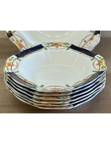 Fruit bowls set 7-piece - Alfread Meakin - décor OSIRIS SOLWAY