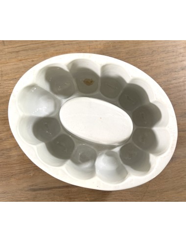 Pudding mould - white porcelain model with raised centre