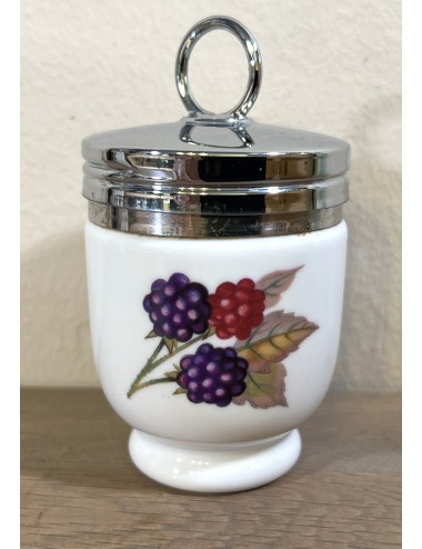 Egg-Coddler - Royal Worcester - décor EVESHAM with décor of plum and blackberry