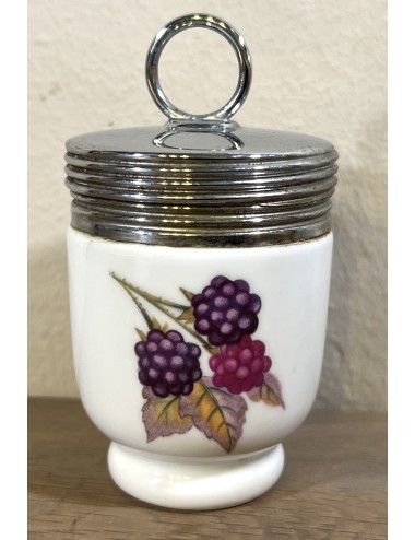 Egg Coddler - Royal Worcester - décor EVESHAM with décor of plum and blackberry - older stamp