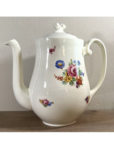 Coffee pot / teapot - Petrus Regout - model BOUDEWIJN - décor PIOENROOS